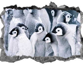 Metal tin Sign Penguin Be Strong When You are Wea for Classroom Laboratory Bar Restaurant Cafe Shower Room Art Wall Decoration 12X8 inch