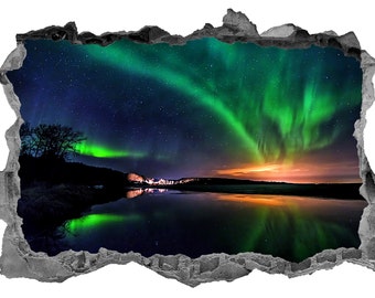 3D Car Sticker Aurora Northern Lights Landscape Camper Car Stickers 21A229 3D Car Sticker Aurora Northern Lights Landscape Camper Car Stickers 21A229