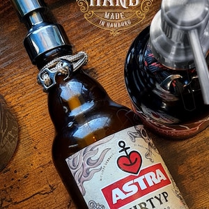 Soap dispenser glass hand soap - UPCYCLING BEER bottles!!! SOAP DISPENSER / Astra Urtyp