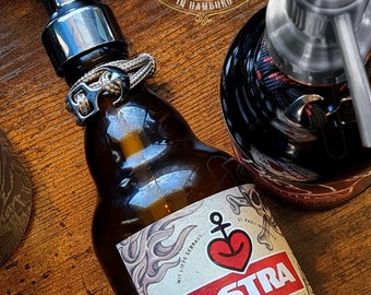 Soap dispenser glass hand soap - UPCYCLING BEER bottles!!! SOAP DISPENSER / Astra Urtyp