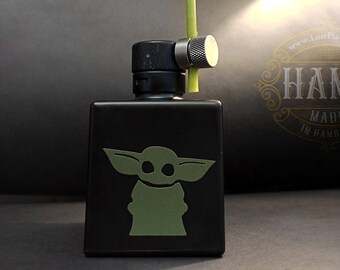 Candlestick candle holder, Mandalorian Grogu , Starwars candle holder, optionally also as a table lamp, ritual candles, Joda home decor