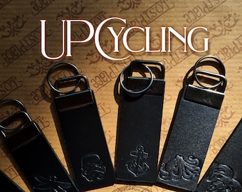 UPCYCLING Lanyard Keyring Anchor, Stormtrooper Starwars, Aries Skull, Octopus, Dragonfly & Thor's Hammer