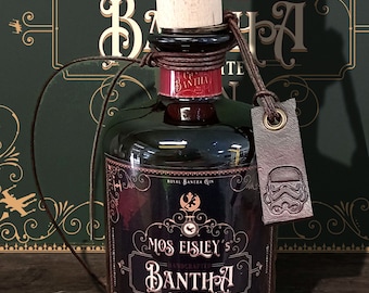 Cosplay bottle Mos Eisley Gin bottle, Star Wars Gin, decorative bottle Star Wars, Bantha Tatooine