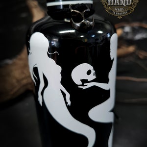 Soap dispenser Pet Hand Soap Dark Mermaid SOAP, SOAP dispenser, mermaids with skull, skull, optionally also as gift bundle BLACK image 2