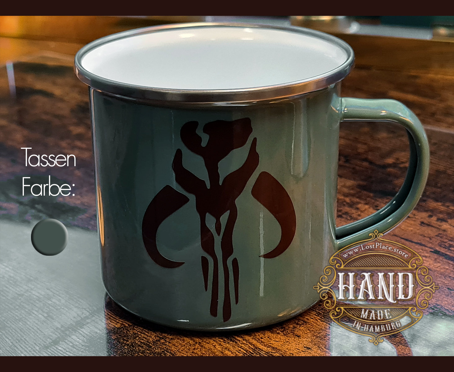 Star Wars 'The Mandalorian' Enamel Big Coffee Mug Cup