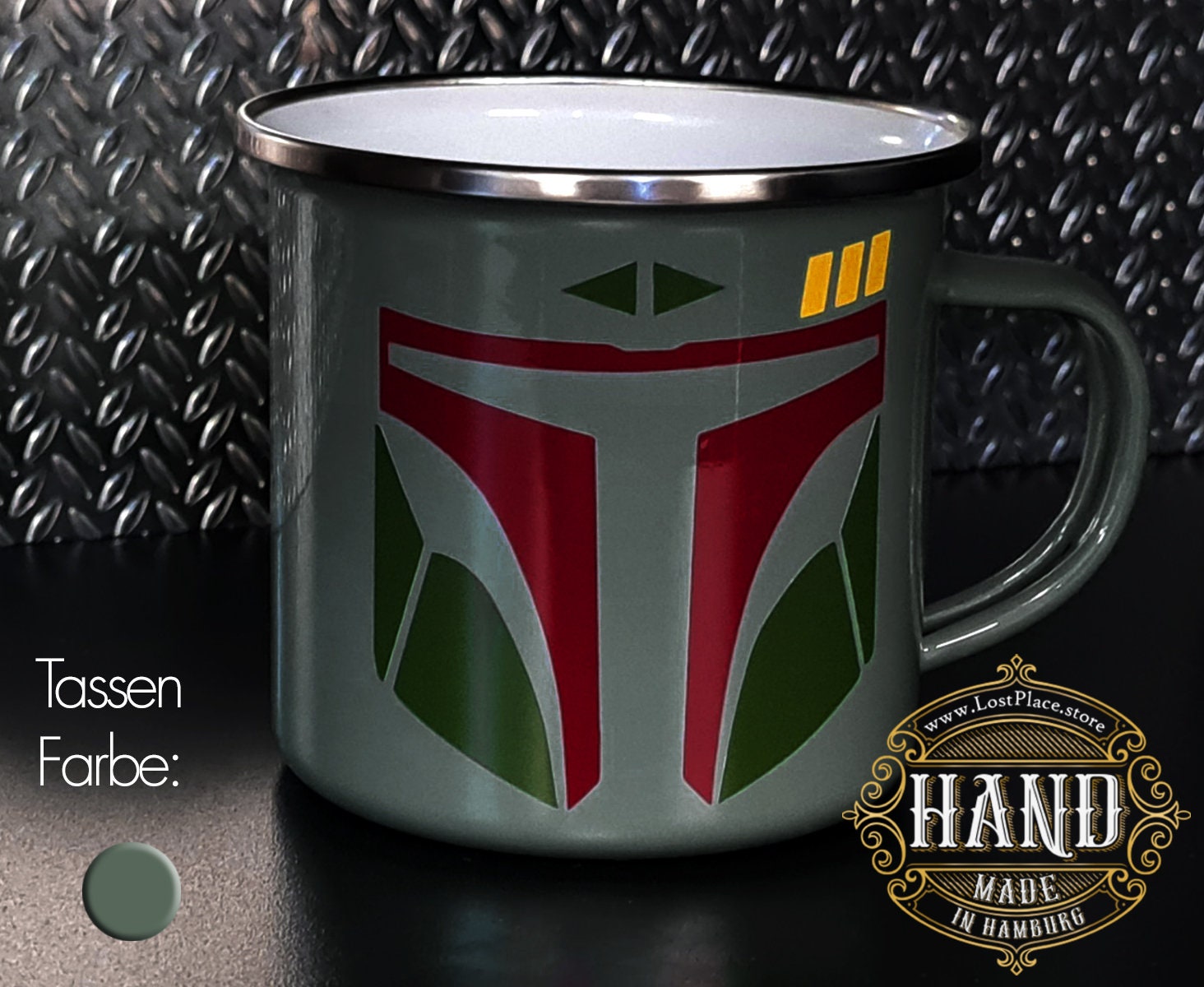 Special Edition BOBA FETT Helmet Bounty Hunter Mug / Mug 