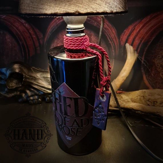 RED DEAD ROSE Lampe, Skull Upcycling Lampe de Table / Diy / Gin Bouteille  Lampe faite à la main grand design, Idée cadeau rose morte -  Canada