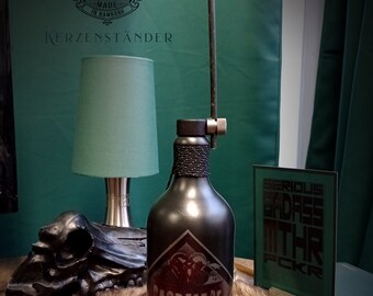 Candle holder candlestick, PENTAGRAM, SACRILEG Skull Aries candle holder, table decoration, ritual candles, Satan & Gothic home decor