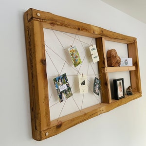 140 cm x 65 cm picture frame frame string frame old wood beam rustic upcycling country house gift wedding