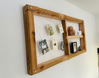 140 cm x 65 cm picture frame frame string frame old wood beam rustic upcycling country house gift wedding