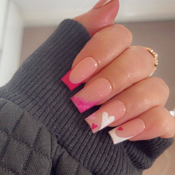 Cute Fake Nails Etsy