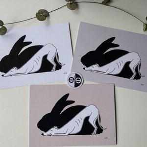 Set da cartolina Greyhound, Galgo, Whippet