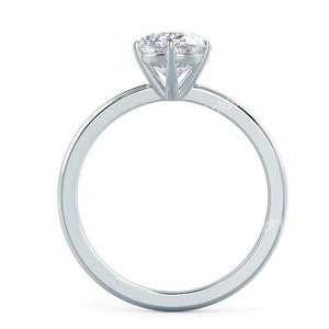 1.5CT Oval Cut Moissanite Ring, Oval Engagement Ring, Wedding Proposal Ring, Anniversary Ring, 14K Yellow Gold Ring, 6 Prong Oval Ring image 5