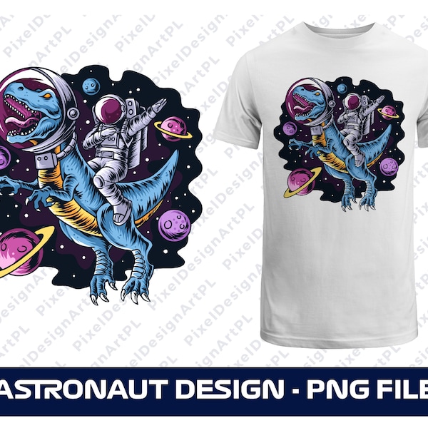 Astronaute sur Dinosaur PNG, Space PNG, AstronautT-shirt PNG, Dinosaur png, Outer Space Clipart, Fichier de sublimation, T-shirt Design