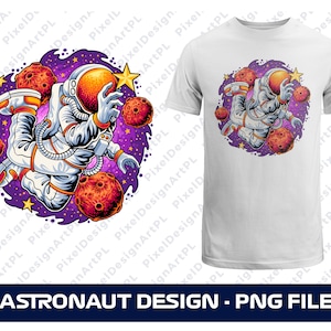 Persiguiendo estrellas Astronauta PNG, Estrellas PNG, Espacio PNG, Camiseta de astronauta, Archivo de sublimación, Diseño de camiseta