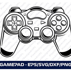 Gamepad SVG/PNG/EPS, Cricut, Sublimazione, T-shirt, Silhouette, Scrapbooking, Creazione di carte, Mestieri di carta, Clipart