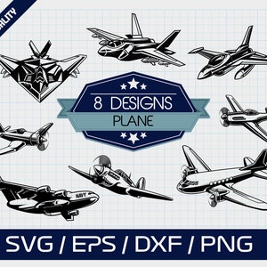 Airplane SVG Bundle, Cricut, Silhouette, Scrapbooking, Card Making, Paper Crafts, Clipart