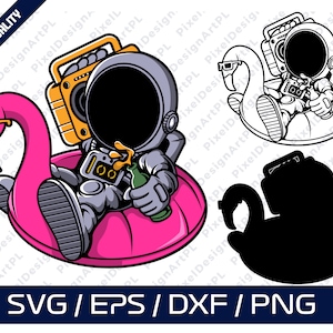 Astronaut Summer SVG, Space PNG, Cricut, Sublimation, T-shirt, Silhouette, Scrapbooking, Card Making, Paper Crafts, Clipart