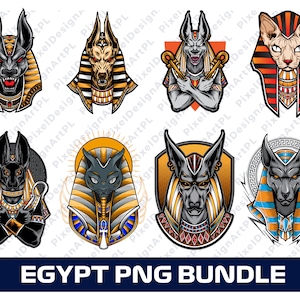 Egypt PNG Bundle - 8 designs, Clipart, Sublimation, T-shirt design
