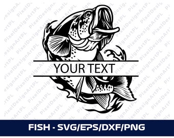 Fisch SVG/PNG/EPS, Cricut, Sublimation, T-Shirt, Silhouette, Scrapbooking, Kartenherstellung, Papierhandwerk, Clipart