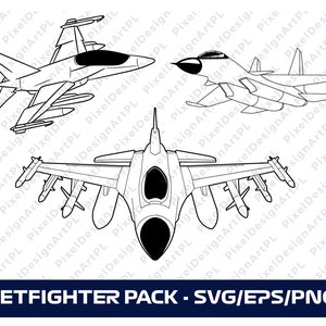 Jetfighter Pack - 3 designs SVG,EPS,PNG, Cricut, Clipart, Sublimation, Space T-shirt Design