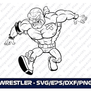 Mexican Wrestler SVG/PNG/EPS, Cricut, Sublimation, T-shirt, Silhouette, Scrapbooking, Card Making, Paper Crafts, Clipart
