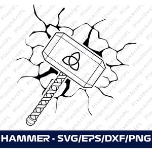 Viking Hammer SVG/PNG/EPS, Cricut, Sublimation, T-shirt, Silhouette, Scrapbooking, Card Making, Paper Crafts, Clipart
