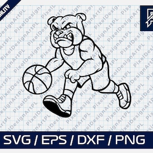 Basketball Dog SVG, Cricut, Silhouette, Scrapbooking, Card Making, Paper Crafts, Clipart
