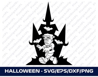 Halloween SVG/PNG/EPS, Cricut, Sublimation, T-Shirt, Silhouette, Scrapbooking, Kartenherstellung, Papierhandwerk, Clipart