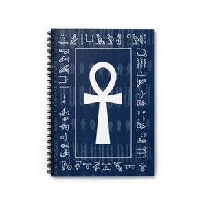 Kemetic Ankh Notebook with Ra's Prayer