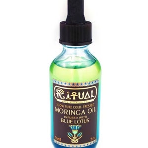Ritual Oil Moringa Oil 100% Pure Cold Pressed Moringa Oil Infused with Blue Lotus Oil 2oz image 5