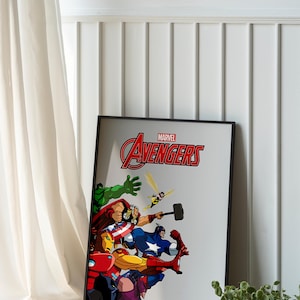 Superhero Wall Art,Boys Room Decor,Playroom Wall Art Nursery Super Heroes Themed Posters,Super Heroes Wall Art,Digital Download