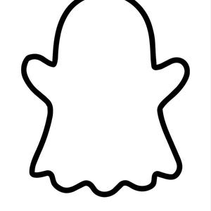 Utskrivbar målarbild för spöken | Halloween-spökkontur | Halloweenaktivitet för förskola | Spökmall | Halloweenpyssel | Målarbilder för barn