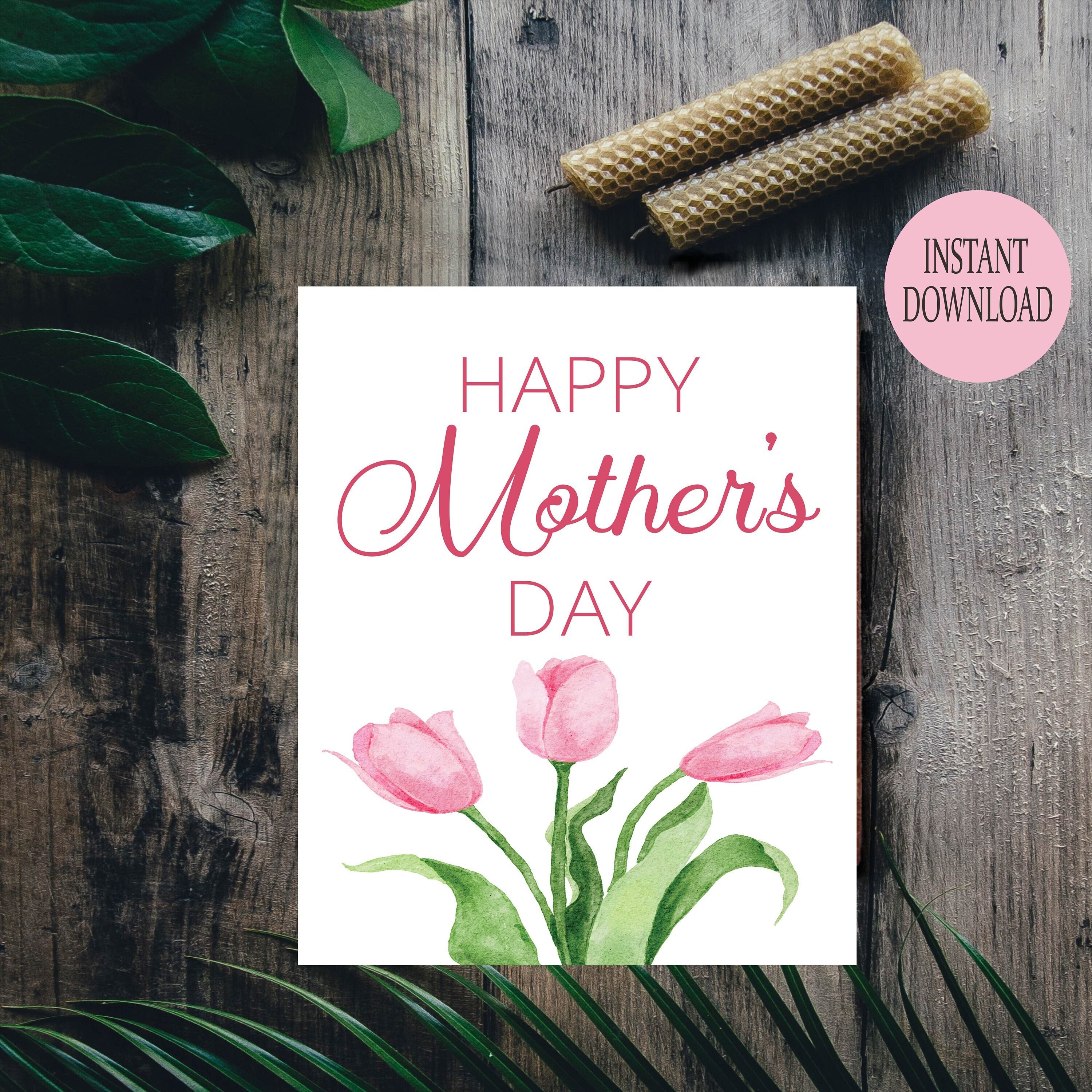 Happy Mother's Day Sign Printable Mothers Day Gift for - Etsy