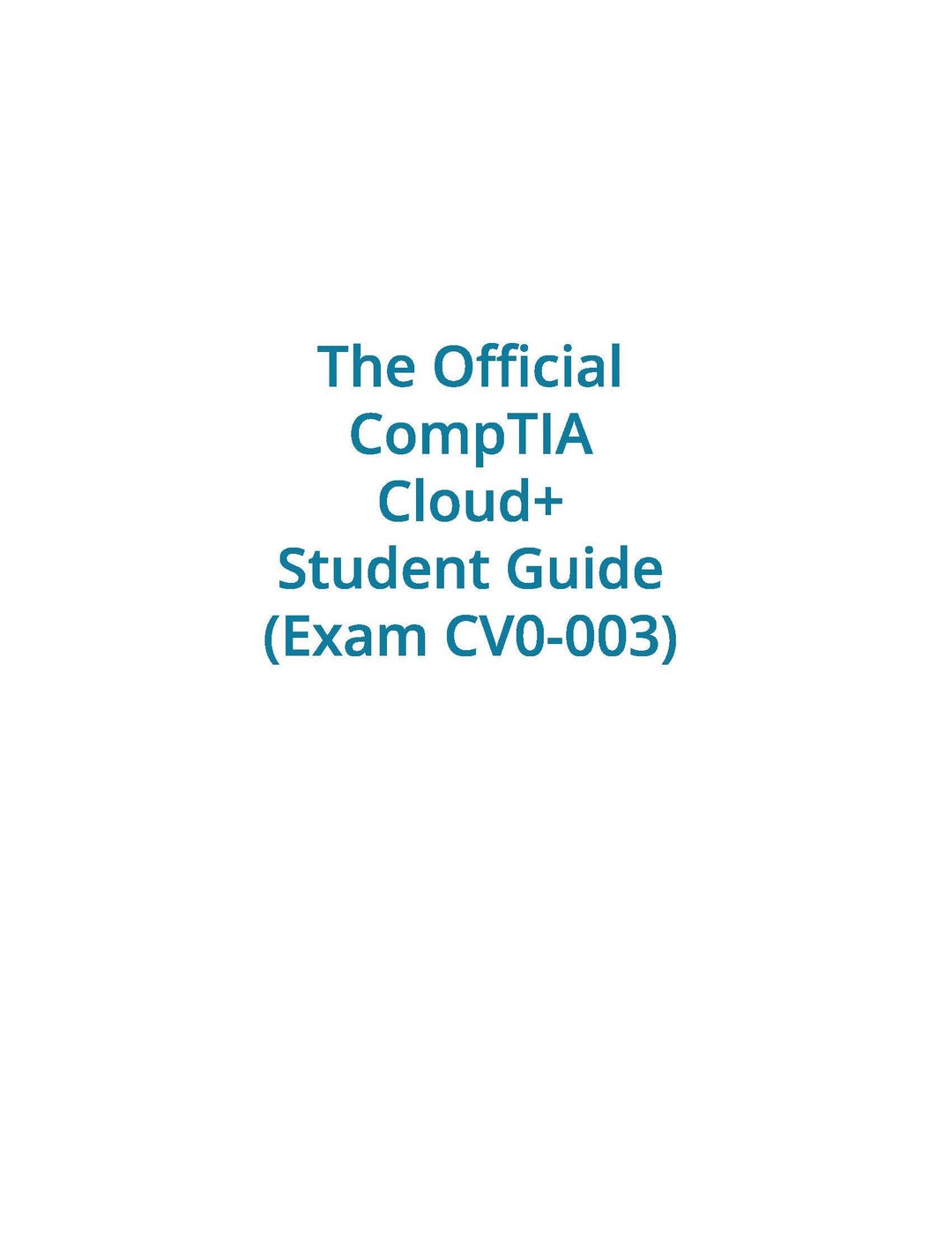 CV0-003 Exam Fragen