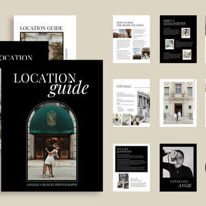 Photography Location Guide Template with Copywriting (Canva)