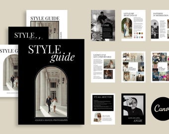 Photography Style Guide Template: Canva Client Guide (Digital)
