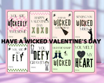 Wicked Themed Valentines Day Cards, Romantic Greeting Cards, Broadway Inspired, Witchy Love Cards, Unique Valentine