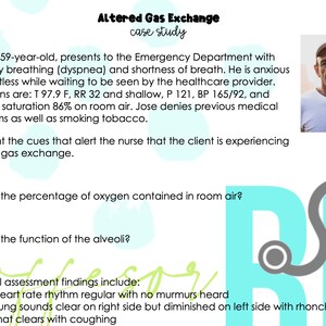 Altered Gas Exchange Case Study W/answer Key *nursing Students* - Etsy