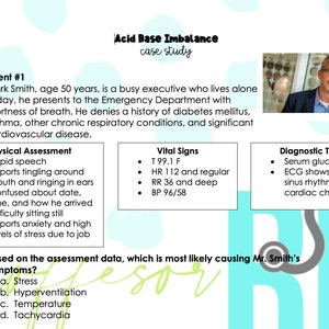 Acid Base Imbalance Case Study w/answer key *Nursing Students*