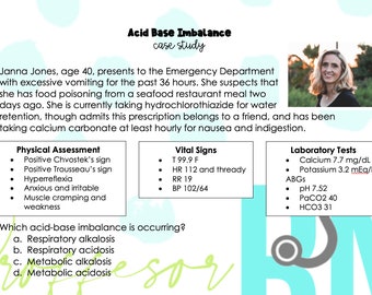 Acid Base Imbalance #2 Case Study w/answer key *Nursing Students*
