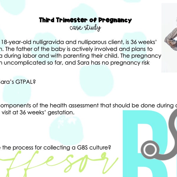 Maternity Study Guide Etsy