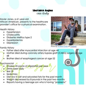 Nursing Care of the Client Experiencing Unstable Angina Case Study w/answer key *Nursing Students*
