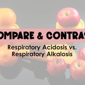Respiratory Acidosis vs. Respiratory Alkalosis - Compare & Contrast Study Guide  *Nursing Students*
