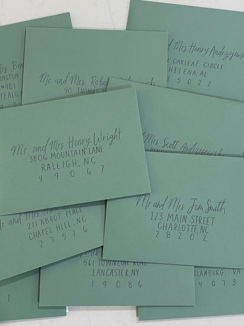 Envelope Calligraphy - Etsy