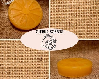 Jabón artesanal con aromas cítricos