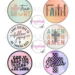 Digital Cardstock Download | Freshie Supplies | Religious | Freshie Rounds