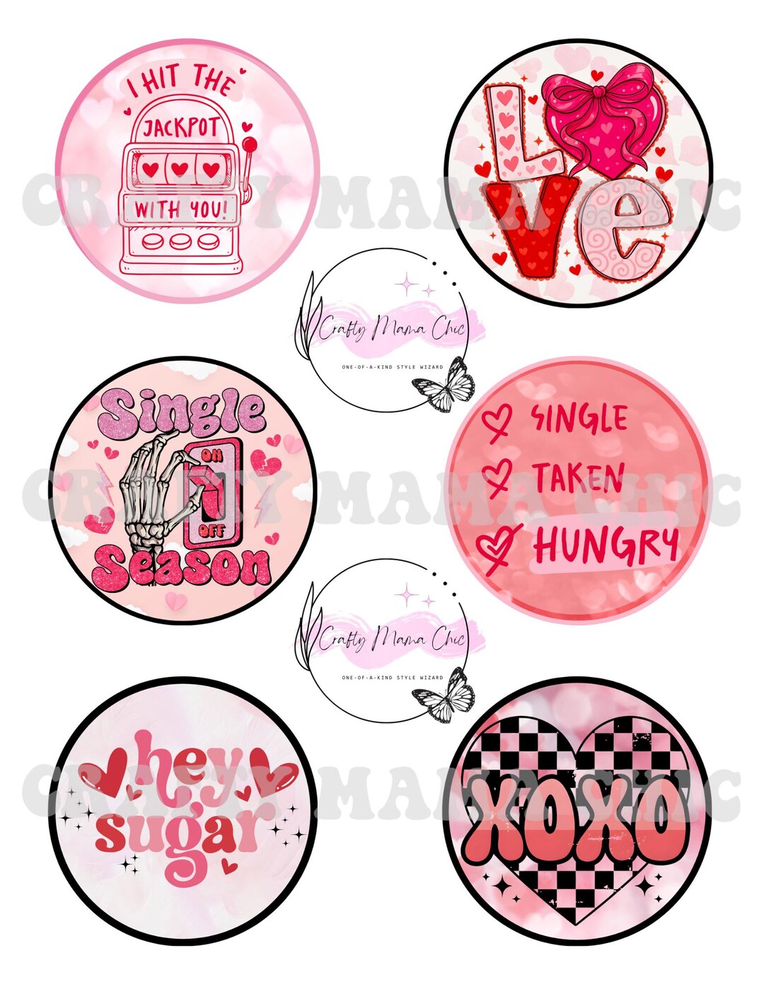 Digital Cardstock Download | Freshie Supplies | Valentines | Freshie ...