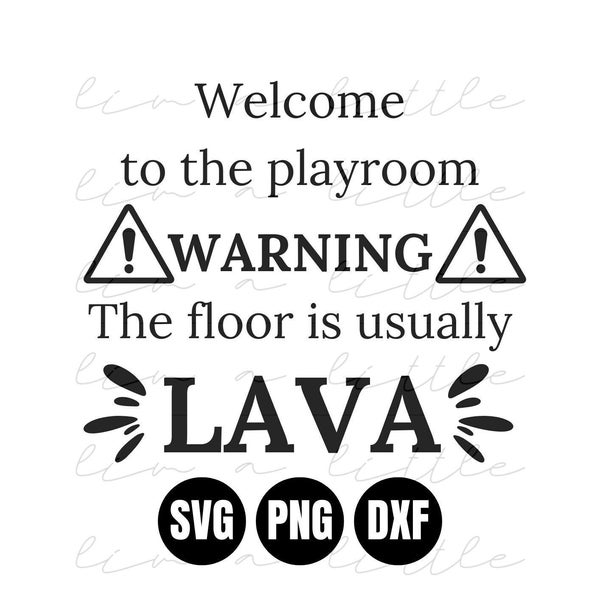 Floor is Lava Sign - Etsy