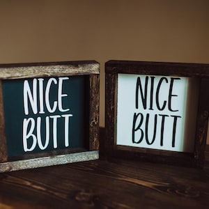 Nice Butt, Bathroom Sign SVG, Wood Sign SVG, Farmhouse, Funny Bathroom SVG, Restroom, Bathroom, Washroom, Bathroom Humor, Bathroom Quote